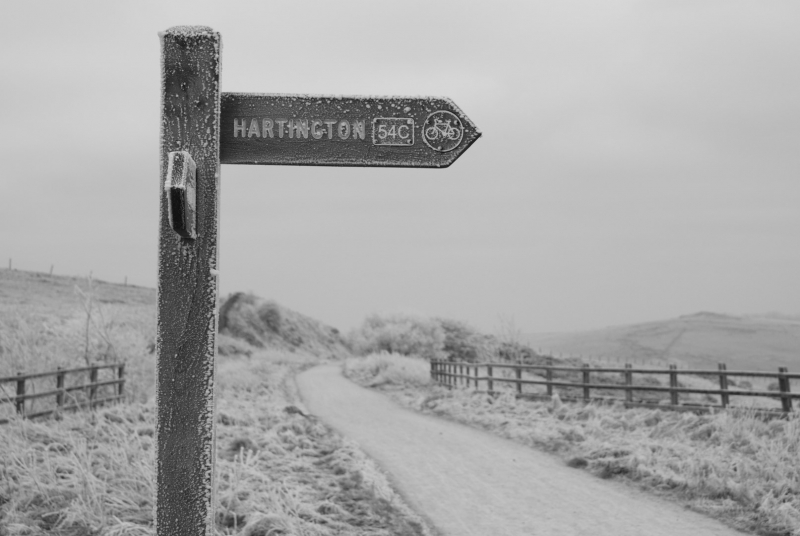 Hartington winter sign